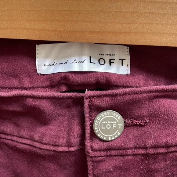 Loft leggings in wine - Picture 3 of 4